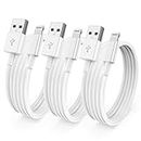 Cionum 3 Pack[Apple Mfi Certified] Iphone Charger 3Ft,Lightning To Usb Cable 3 Ft,Fast Apple Charging Cable Cord For Iphone 14 Pro Max/13 Pro Max/12 Mini /11 Pro/11/Xs/Xr/8/7/6S/6/5S/Ipad/Air,White