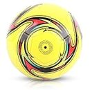Agatige Soccer Ball, Standard Size 5 Soccer Ball Leakproof Campus Football Lightweight Wear Resistant for Outside Sport Game Training Competition(Yellow)
