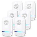 Ultrasonic Pest Repeller, 6 Packs, Electronic Indoor Pest Repellent Plug in for Mosquito,Mice,Roach,Spider,Insects