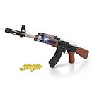 NHR AK47 Toy Gun with Laser Light, 500 Bullets, 24-inch Long Shooting Gun for Kids 8+ Years
