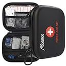First Aid Kit - for Car,Travel, Sports, Camping, Home,Hiking or Office | Complete Emergency Bag Fully stocked with Medical Supplies (Nero)