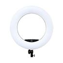 Yidoblo Camera Photo Video Lightning Kit:18-inch Digital Display Dimmable 5500K LED Ring Light Stand with Remote Control,battery for Camera Smartphone Youtube Self-Portrait Shooting