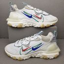 Nike React Vision Trainers Men's UK Size 6.5 Shoes White Blue Red Gym Sneakers