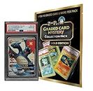 Pokemon TCG: Graded Card Mystery Power Box Gold Edition - Each Box Contains 1 Graded Card + 20 Additional Cards Including 1 First Edition + 1 Factory Sealed Booster Pack + 1 Coin + 1 Code Card