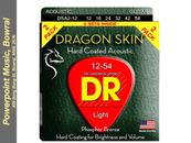 DR DSA-2/12 Dragon Skin Coated Acoustic Guitar Strings 12-54 (2-PACK)