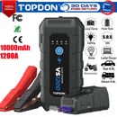 TOPDON VS1200 Booster X Black Gray 12v 1200 Amp Lithium Automotive Jump Starter