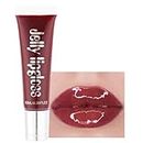 VBA Plumping Lip Gloss Moisturizer Lips Plumper Glitter Lipgloss Liquid Lipstick (CHERRY)