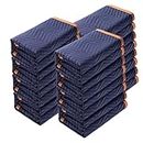 VEVOR Moving 12 80" x 72" (42 lb/dz Weight) Professional Non-Woven & Recycled Cotton Material Packing Blankets, Blue