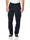 UNIONBAY Men's Survivor Iv Relaxed Fit Cargo Pant-Reg and Big and Tall Sizes, True Navy, 44W x 34L