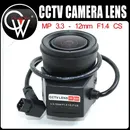 3.3-12mm lens F1.4 1/2.7" MP CS Mount Auto iris Version lens for Security Market IP CCTV camera box