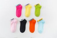Women Girl Low Cut Socks Everyday Every Color Funny Socks 7 Colors Week 7 Pairs