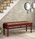 Volwud Sheesham Wood Bench for Sitting | Dining Bench for Living Room | Balcony Garden and Outdoor Bench | Wooden Bench Home Furniture,Honey Finish