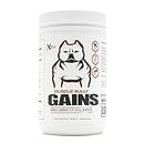 Muscle Bully Gains - Mass Weight Gainer, Whey Protein for Dogs (Bull Breeds, Pit Bulls, Bullies) Increase Healthy Natural Weight (45 Servings)