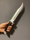 Hunting Knife Handheld Movie Prop HALLOWEEN Ghost Screams Accessory Fake PU Foam