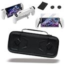 Buziba Hard Shell Carrying Case for Playstation Portal Console and Accessories Portable Travel Storage Bag with TPU Protective Cover, Screen Protectors, Silicone Joystick Thumb Grip