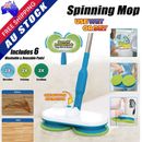 Dual Spin Rechargeable Electric Wet and Dry Mop Cleaning Tools Floor Cleaner Au