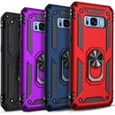 For Samsung Galaxy S8/S8 Plus Phone Case Cover Kickstand + Tempered Glass Screen