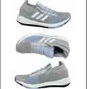 Adidas Women's Pulseboost HD Running Shoes, Grey/White/Blue, Size 7, NIB