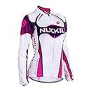 NUCKILY Women's Professional Outdoor Sport Cycling Long Jersey Small