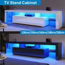 TV Cabinet Entertainment Unit RGB LED Gloss Furniture 130/150/160/180/200cm