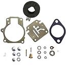 OxoxO carbure Tor Carb Rebuild Repair Kit with Float Fits Many Johnson Evinrude 18 20 25 28 30 35 40, 45, 48, 50, 55, 60, 65, 70, 75 HP Outboard Motors