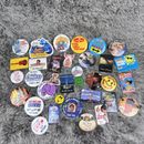 Vintage LOT of Walmart Button Pins Movie Product Advertising Country 80s and 90s