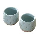 Latitude Run® First Snow Ceramic Teacup for 2 People Ceramic in Blue/Brown | 3.1 H x 3.1 W in | Wayfair 708E9162980E4991954FCD16F53AC8DA