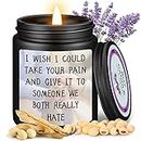 Get Well Soon/Feel Better Gifts for Women Men, Inspirational Candles, Consolation Gifts, Mercy, Cheer Up, Condolence Gifts for Women Men