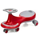 Costway Wiggle Car Ride-on Toy with Flashing Wheels-Red