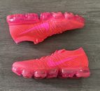Nike Air VaporMax Flyknit Hyper Punch/Pink Blast Womens Shoes 849557 604 Size 10
