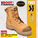 Oliver Work Boots, 45632z, Zip, Lace-Up, Non-Metal, Composite Toe Cap Safety NEW