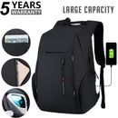 17" Anti Theft Backpack Waterproof bag School Travel Laptop Bags USB Charging AU