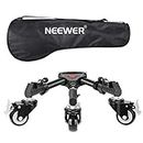 NEEWER Photography Tripod Dolly, Heavy Duty 50lbs Capacity Tripod Wheels with 3 inch Rubber Wheels, Adjustable Leg Mount and Carry Bag for Canon Nikon Sony DSLR Cameras Camcorder Photo Video Lighting