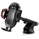 WeCool C3 Fully Adjustable Premium Car Mobile Holder with Quick Release Function, 360 Degree Rotation,Multiple View Angles,Strong Sunction Cup, Windshield & Dashboard Phone Holder for Car