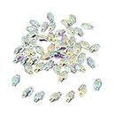 IVELECT 50Pcs Sew On Rhinestones AB Crystal Beads for Swing DIY Clothing Accessories