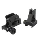 Tactical Iron Sight Shooting Detachable Front Sight Dual Apertures Rear Sight
