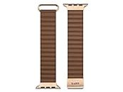 LAUT,L_AWL_NL_BR,NOVI LUXE Watch Strap for Apple Watch Series 1-8 & SE & ULTRA,42/44/45/49MM - SEPIA BROWN