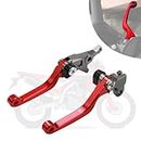 BAOUFF Dirt Bike Clutch Brake Lever,CNC Billet Pivot Levers for CRF300L 21-24/CRF300L Rally 21-24/CRF250L 13-20/CRF250 Rally 17-20 - Red
