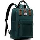 Backpack for Women and Men,VASCHY Lightweight School Backpack Water Resistant Bookbag fits 15.6 Inch Laptop Casual Daypack for Teen Girls/Teacher/Business/Travel Green