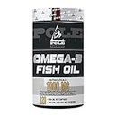 Pole Nutrition Omega-3 Fish Oil 1000mg - 120 Softgels | High Potency Essential Fatty Acids for Heart Health & Wellness