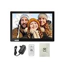 Miracle Digital 12 inch(30.48 cm) Hi-Def Digital Photo Frame with Premium Mirror Finish, USB,SD Card, Mini USB, Remote Photos Slide Show, Video in-Built 8GB Memory 2GB RAM Built-in 2 Stereo Speakers