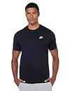 Nike Men's Sportswear Club T-Shirt, Black/White, L