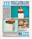 PUBLICITE ADVERTISING 064  1976  ITT  éléctroménager  machine à laver lave linge