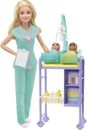 Careers Baby Doctor Playset with Blonde Fashion Doll, 2 Baby Dolls, Furni