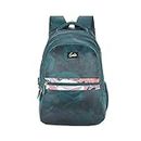 Genie Enigma Laptop Backpack for Women in Dark Green colour. 3 zips, Water Resistant and Lightweight Bags for Office, Travelling. 36 litres. 19"