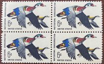 USA Briefmarken 4er Block 6 Cent Waterfowl Conserv. 1968 Postfrisch #39915-SS