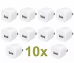 10x White 1A USB Power Adapter AC Home Wall Charger US Plug FOR iPhone 5S 6 7 8