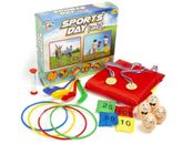 Kit giorno sport 23 pezzi set giochi all'aperto giochi per famiglie per adulti bambini plastica