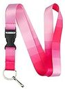 Limeloot Pink Lanyard for Keys with Release Buckle and Key Chain Holder, Lanyard for Women & Men., Pink, Default