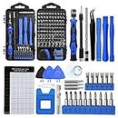 138 in 1 Precision Screwdriver Set, Rartop Magnetic DIY Repair Tool Kit with Portable Bag for Glasses Pc Laptop Game Console Tablet MacBook Watches (Blue)